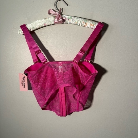 NWT juicy couture Barbie pink bling rhinestone  corset 36B - Picture 6 of 6